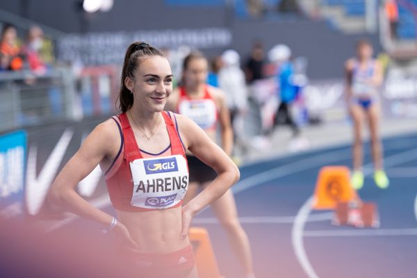 Lea Ahrens (VfL Eintracht Hannover) am 06.06.2021 waehrend den deutschen Leichtathletik-Meisterschaften 2021 im Eintracht-Stadion in Braunschweig