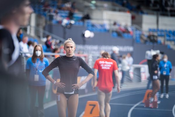 Alica Schmidt (SCC Berlin) am 06.06.2021 waehrend den deutschen Leichtathletik-Meisterschaften 2021 im Eintracht-Stadion in Braunschweig