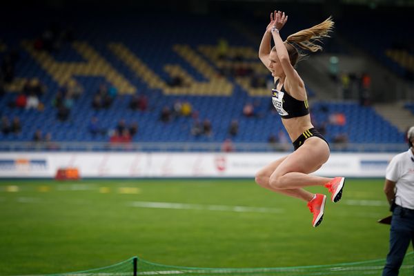 Merle Homeier (LG Goettingen) am 06.06.2021 waehrend den deutschen Leichtathletik-Meisterschaften 2021 im Eintracht-Stadion in Braunschweig