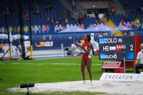 Maryse Luzolo (Koenigsteiner LV) am 06.06.2021 waehrend den deutschen Leichtathletik-Meisterschaften 2021 im Eintracht-Stadion in Braunschweig