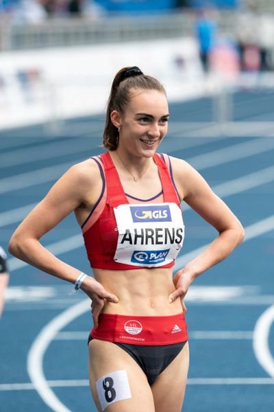 Lea Ahrens (VfL Eintracht Hannover) am 06.06.2021 waehrend den deutschen Leichtathletik-Meisterschaften 2021 im Eintracht-Stadion in Braunschweig