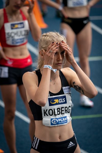 Majtie Kolberg (LG Kreis Ahrweiler) am 06.06.2021 waehrend den deutschen Leichtathletik-Meisterschaften 2021 im Eintracht-Stadion in Braunschweig