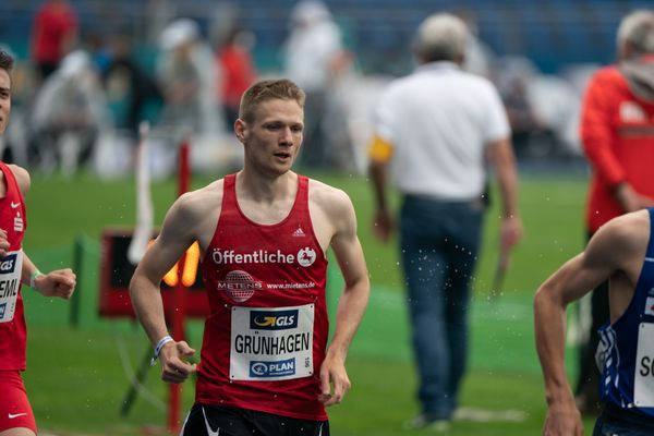 Kilian Gruenhagen (LG Braunschweig) am 06.06.2021 waehrend den deutschen Leichtathletik-Meisterschaften 2021 im Eintracht-Stadion in Braunschweig