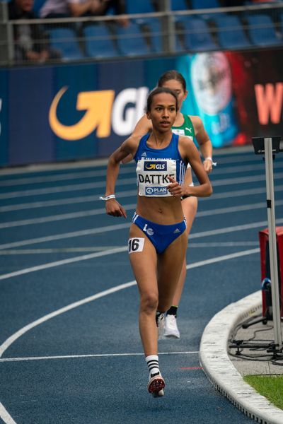 Miriam Dattke (LG TELIS FINANZ Regensburg) am 06.06.2021 waehrend den deutschen Leichtathletik-Meisterschaften 2021 im Eintracht-Stadion in Braunschweig