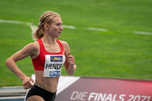 Kristina Hendel (LG Braunschweig) am 06.06.2021 waehrend den deutschen Leichtathletik-Meisterschaften 2021 im Eintracht-Stadion in Braunschweig