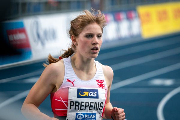 Talea Prepens (TV Cloppenburg) im 200m Finale am 06.06.2021 waehrend den deutschen Leichtathletik-Meisterschaften 2021 im Eintracht-Stadion in Braunschweig