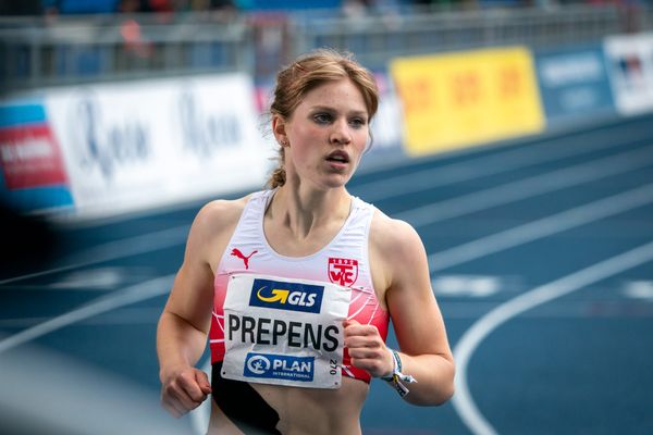 Talea Prepens (TV Cloppenburg) im 200m Finale am 06.06.2021 waehrend den deutschen Leichtathletik-Meisterschaften 2021 im Eintracht-Stadion in Braunschweig