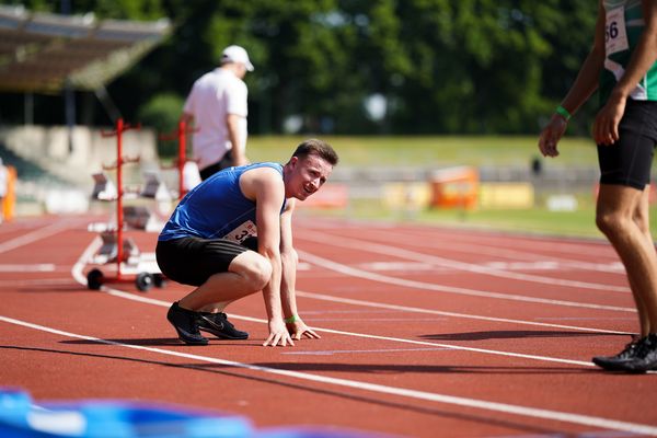 Jonas Pannevis (LG Kreis Verden) am 19.06.2021 waehrend den NLV + BLV Landesmeisterschaften im Jahnstadion in Göttingen