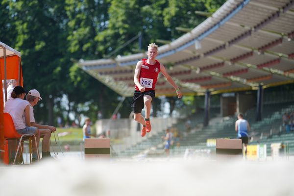 Finn Tilgner (TuS Niedernwoehren) am 19.06.2021 waehrend den NLV + BLV Landesmeisterschaften im Jahnstadion in Göttingen