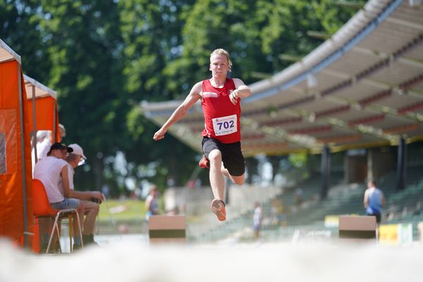 Finn Tilgner (TuS Niedernwoehren) am 19.06.2021 waehrend den NLV + BLV Landesmeisterschaften im Jahnstadion in Göttingen