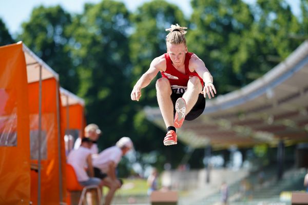 Finn Tilgner (TuS Niedernwoehren) am 19.06.2021 waehrend den NLV + BLV Landesmeisterschaften im Jahnstadion in Göttingen