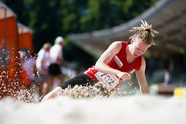 Finn Tilgner (TuS Niedernwoehren) am 19.06.2021 waehrend den NLV + BLV Landesmeisterschaften im Jahnstadion in Göttingen