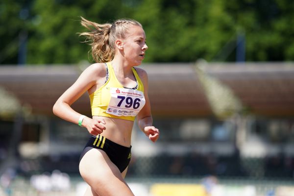 Sophie Hinrichs (VfL Loeningen) ueber 3000m am 19.06.2021 waehrend den NLV + BLV Landesmeisterschaften im Jahnstadion in Göttingen