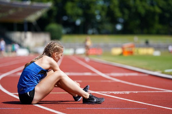 Ronja Funck (TV Jahn Walsrode) ueber 3000m am 19.06.2021 waehrend den NLV + BLV Landesmeisterschaften im Jahnstadion in Göttingen