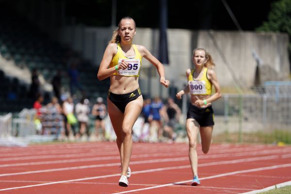 Carolin Hinrichs (VfL Loeningen) am 19.06.2021 waehrend den NLV + BLV Landesmeisterschaften im Jahnstadion in Göttingen