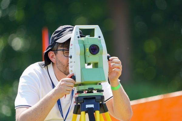 Impressionen: Messung beim Speerwurf am 19.06.2021 waehrend den NLV + BLV Landesmeisterschaften im Jahnstadion in Göttingen