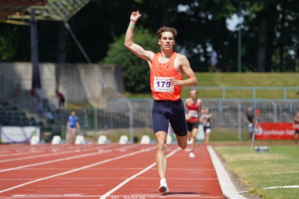 Felix Ebel (Emder Laufgemeinschaft) am 19.06.2021 waehrend den NLV + BLV Landesmeisterschaften im Jahnstadion in Göttingen