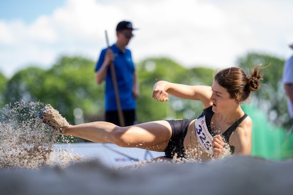 Thea Schmidt (LG Goettingen) am 19.06.2021 waehrend den NLV + BLV Landesmeisterschaften im Jahnstadion in Göttingen