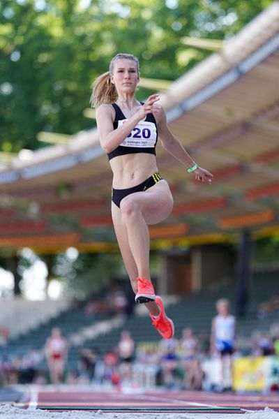 Merle Homeier (LG Goettingen) am 19.06.2021 waehrend den NLV + BLV Landesmeisterschaften im Jahnstadion in Göttingen