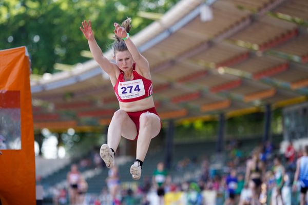 Filomena Loeffel (LG Braunschweig) am 19.06.2021 waehrend den NLV + BLV Landesmeisterschaften im Jahnstadion in Göttingen