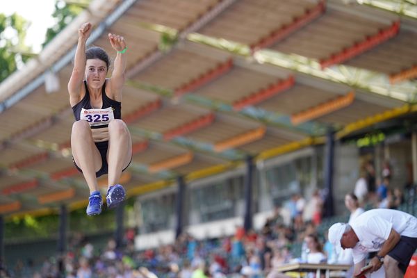 Thea Schmidt (LG Goettingen) am 19.06.2021 waehrend den NLV + BLV Landesmeisterschaften im Jahnstadion in Göttingen