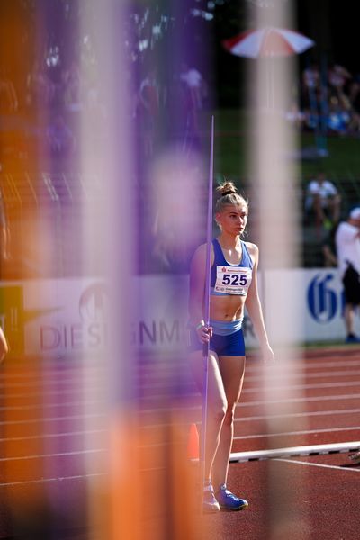 Lara Siemer (Rukeli Trollmann e. V.) am 19.06.2021 waehrend den NLV + BLV Landesmeisterschaften im Jahnstadion in Göttingen