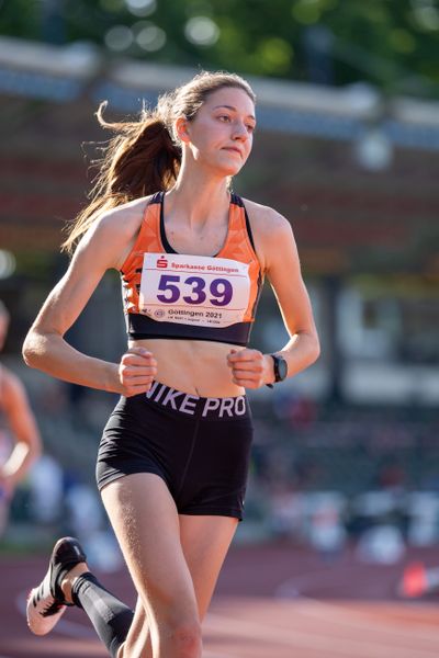 Lena Charlotte Horton (SG Bredenbeck-Holtensen) am 19.06.2021 waehrend den NLV + BLV Landesmeisterschaften im Jahnstadion in Göttingen