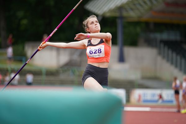 Finja Kottmann (TSV Asendorf) am 20.06.2021 waehrend den NLV + BLV Landesmeisterschaften im Jahnstadion in Göttingen