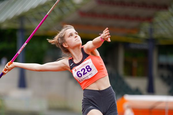 Finja Kottmann (TSV Asendorf) am 20.06.2021 waehrend den NLV + BLV Landesmeisterschaften im Jahnstadion in Göttingen