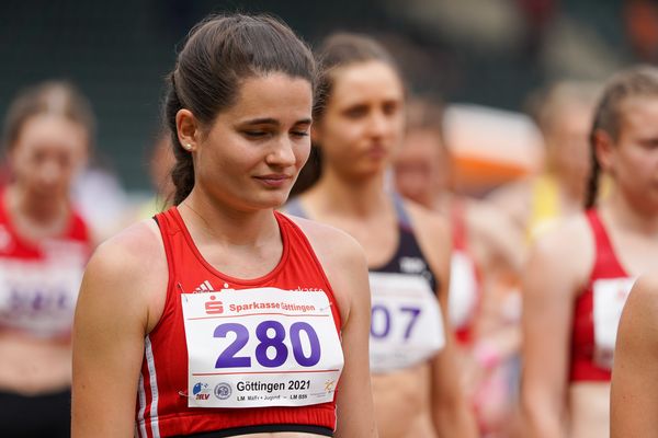 Charlene Teuber (LG Braunschweig) am 20.06.2021 waehrend den NLV + BLV Landesmeisterschaften im Jahnstadion in Göttingen