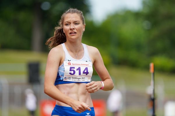 Carolin Bothe (OTB Osnabrueck) am 20.06.2021 waehrend den NLV + BLV Landesmeisterschaften im Jahnstadion in Göttingen