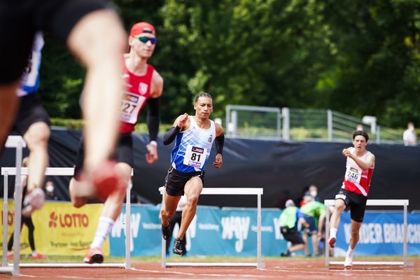 Jordan Gordon (OTB Osnabrueck) am 26.06.2021 waehrend den deutschen U23 Leichtathletik-Meisterschaften 2021 im Stadion Oberwerth in Koblenz