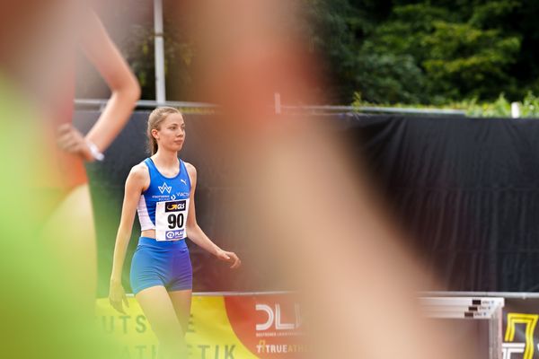 Charlotte Haas (TV Wattenscheid 01) im Hochsprung am 26.06.2021 waehrend den deutschen U23 Leichtathletik-Meisterschaften 2021 im Stadion Oberwerth in Koblenz