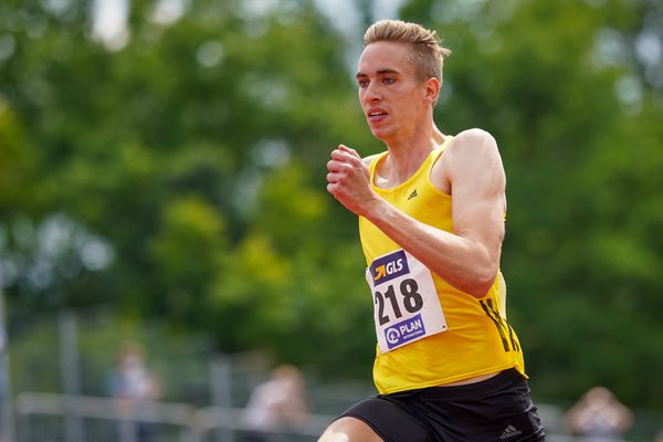 Luis Oberbeck (LG Goettingen) im 400m Vorlauf am 26.06.2021 waehrend den deutschen U23 Leichtathletik-Meisterschaften 2021 im Stadion Oberwerth in Koblenz