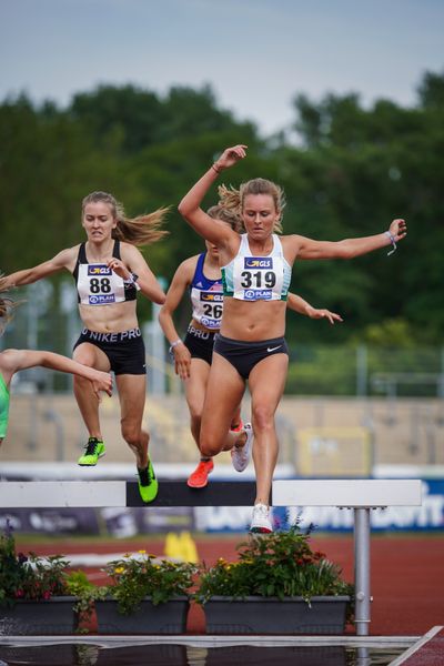 Lisa Vogelgesang (Eintracht Hildesheim) am 26.06.2021 waehrend den deutschen U23 Leichtathletik-Meisterschaften 2021 im Stadion Oberwerth in Koblenz