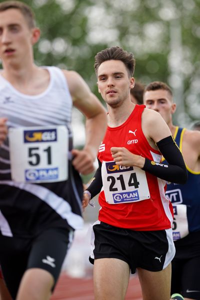 Max Nores (LG Olympia Dortmund) am 26.06.2021 waehrend den deutschen U23 Leichtathletik-Meisterschaften 2021 im Stadion Oberwerth in Koblenz