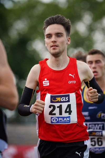 Max Nores (LG Olympia Dortmund) am 26.06.2021 waehrend den deutschen U23 Leichtathletik-Meisterschaften 2021 im Stadion Oberwerth in Koblenz