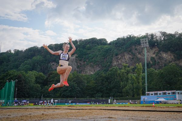 Kira Wittmann (LG Goettingen) im Dreisprung am 26.06.2021 waehrend den deutschen U23 Leichtathletik-Meisterschaften 2021 im Stadion Oberwerth in Koblenz