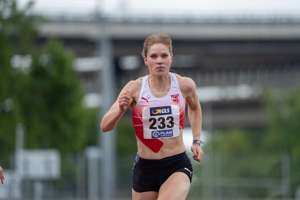 Talea Prepens (TV Cloppenburg) am 26.06.2021 waehrend den deutschen U23 Leichtathletik-Meisterschaften 2021 im Stadion Oberwerth in Koblenz