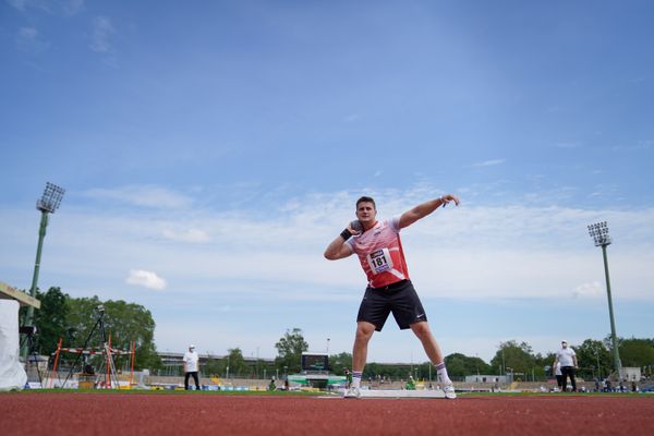 Marc-Aurel Loibl (LV 90 Erzgebirge) am 27.06.2021 waehrend den deutschen U23 Leichtathletik-Meisterschaften 2021 im Stadion Oberwerth in Koblenz