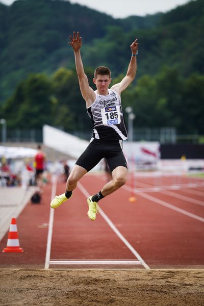 Niklas Ludwig (MTG Mannheim) am 27.06.2021 waehrend den deutschen U23 Leichtathletik-Meisterschaften 2021 im Stadion Oberwerth in Koblenz