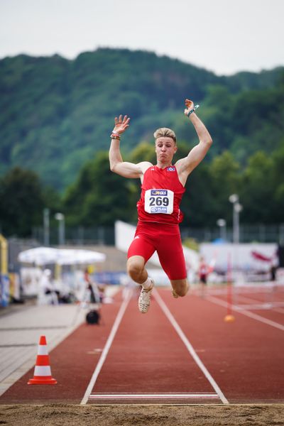 Nick Schmahl (Hamburger SV) am 27.06.2021 waehrend den deutschen U23 Leichtathletik-Meisterschaften 2021 im Stadion Oberwerth in Koblenz