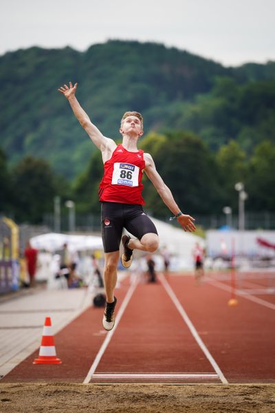 Luis Grewe (VfL Eintracht Hannover) am 27.06.2021 waehrend den deutschen U23 Leichtathletik-Meisterschaften 2021 im Stadion Oberwerth in Koblenz