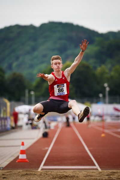 Luis Grewe (VfL Eintracht Hannover) am 27.06.2021 waehrend den deutschen U23 Leichtathletik-Meisterschaften 2021 im Stadion Oberwerth in Koblenz