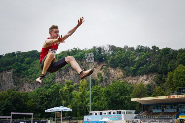 Luis Grewe (VfL Eintracht Hannover) am 27.06.2021 waehrend den deutschen U23 Leichtathletik-Meisterschaften 2021 im Stadion Oberwerth in Koblenz