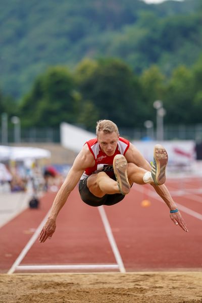 Luka Herden (LG Brillux Muenster) am 27.06.2021 waehrend den deutschen U23 Leichtathletik-Meisterschaften 2021 im Stadion Oberwerth in Koblenz