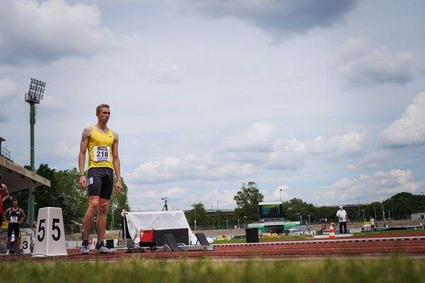 Luis Oberbeck (LG Goettingen) im 400m Finale am 27.06.2021 waehrend den deutschen U23 Leichtathletik-Meisterschaften 2021 im Stadion Oberwerth in Koblenz