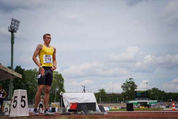 Luis Oberbeck (LG Goettingen) im 400m Finale am 27.06.2021 waehrend den deutschen U23 Leichtathletik-Meisterschaften 2021 im Stadion Oberwerth in Koblenz