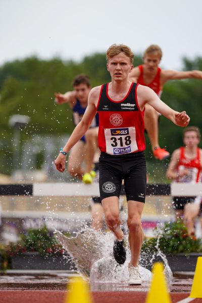 Linus Vennemann (LG Osnabrueck) am 27.06.2021 waehrend den deutschen U23 Leichtathletik-Meisterschaften 2021 im Stadion Oberwerth in Koblenz