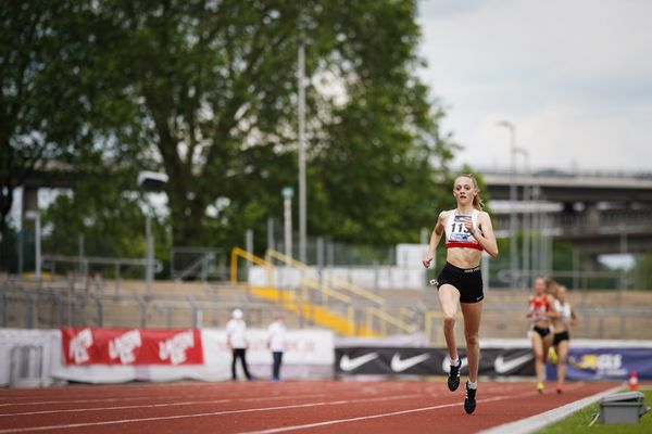 Nele Heymann (TuS Haren) im 1500m Finale am 27.06.2021 waehrend den deutschen U23 Leichtathletik-Meisterschaften 2021 im Stadion Oberwerth in Koblenz